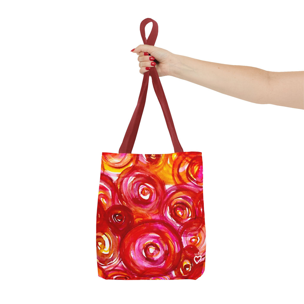 'Plucked' Floral Tote Bag – Vibrant Watercolor Pattern AOP