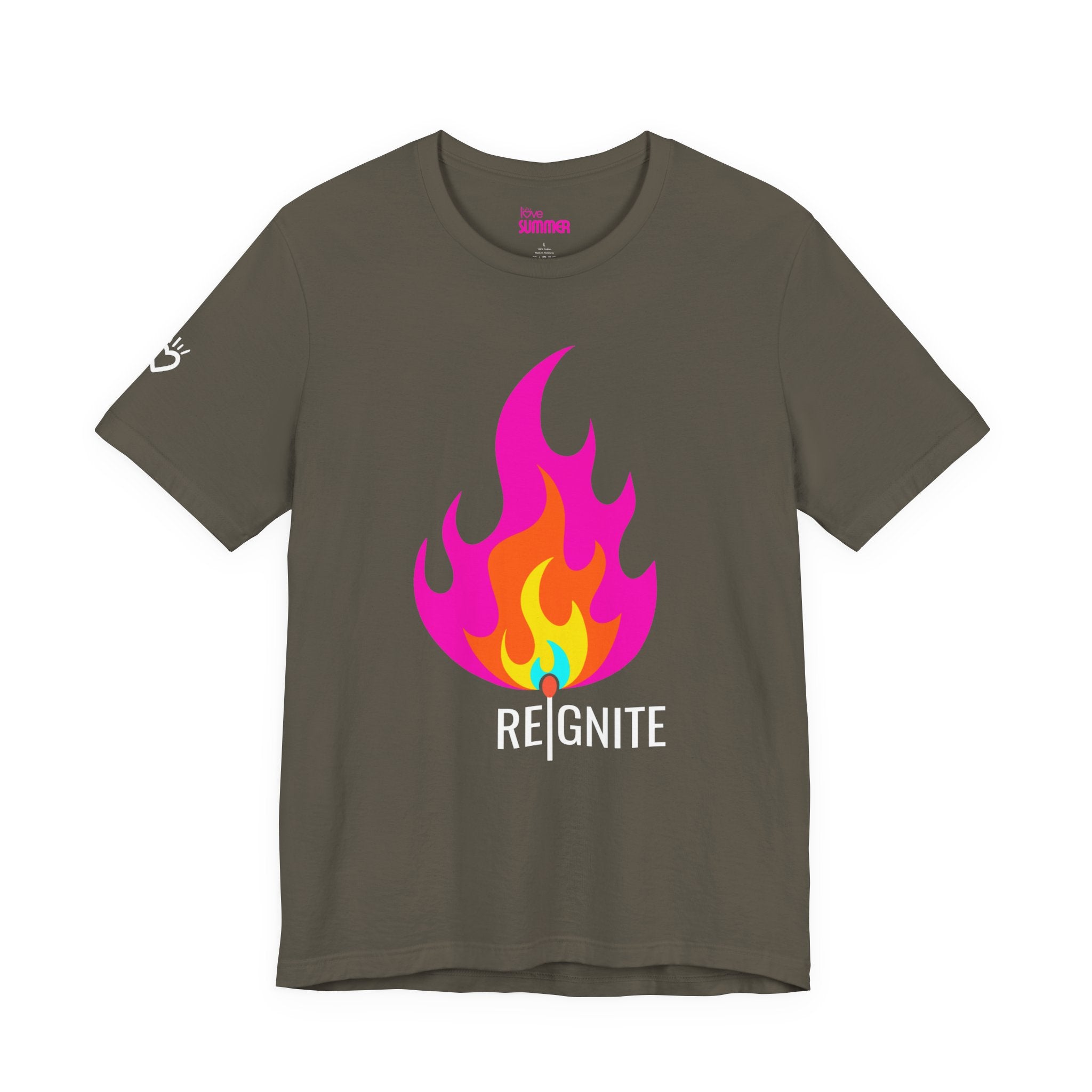 REIGNITE — Unisex T-Shirt | Flame Graphic Statement Tee