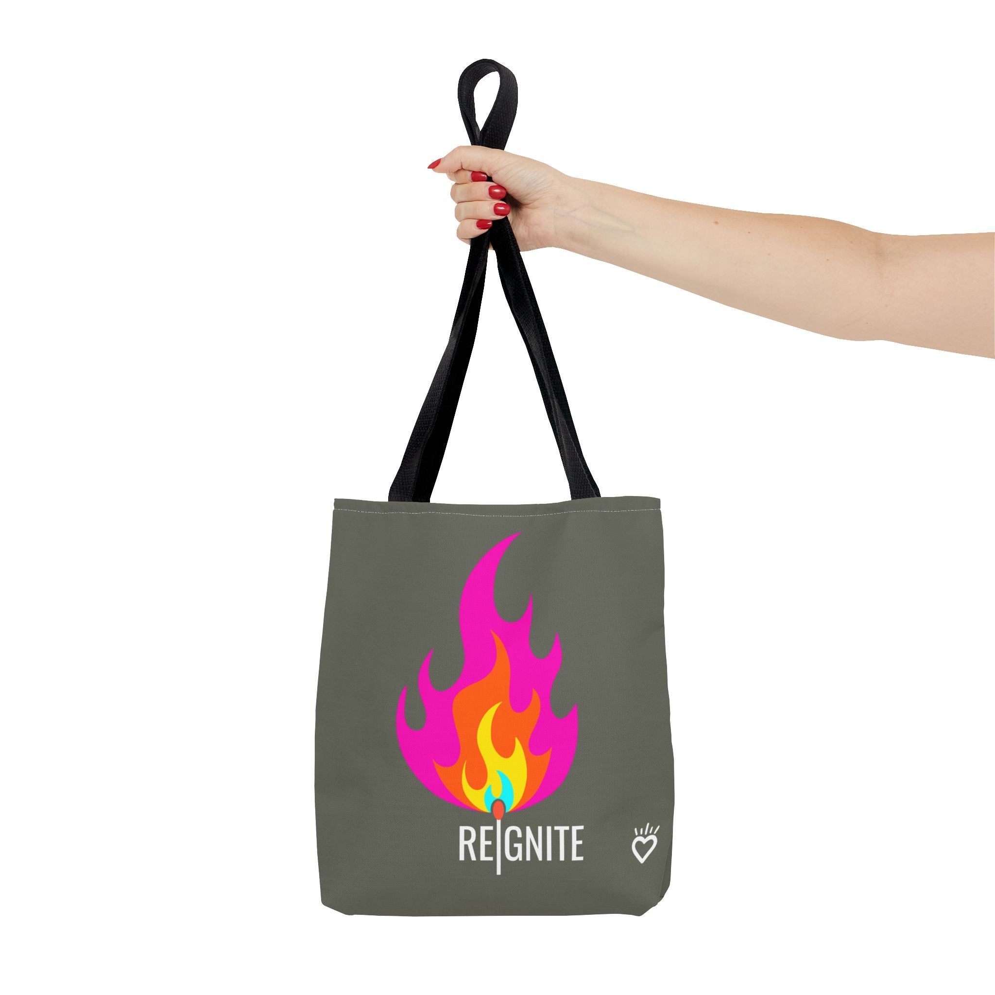 REIGNITE — Everyday Tote Bag | Bold Flame Design