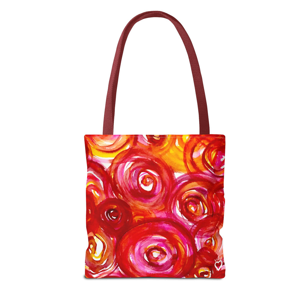 'Plucked' Floral Tote Bag – Vibrant Watercolor Pattern AOP