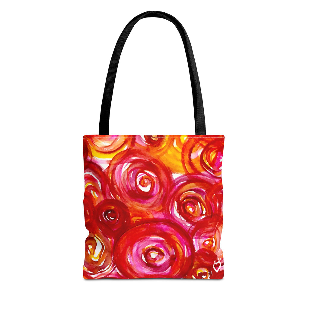 'Plucked' Floral Tote Bag – Vibrant Watercolor Pattern AOP