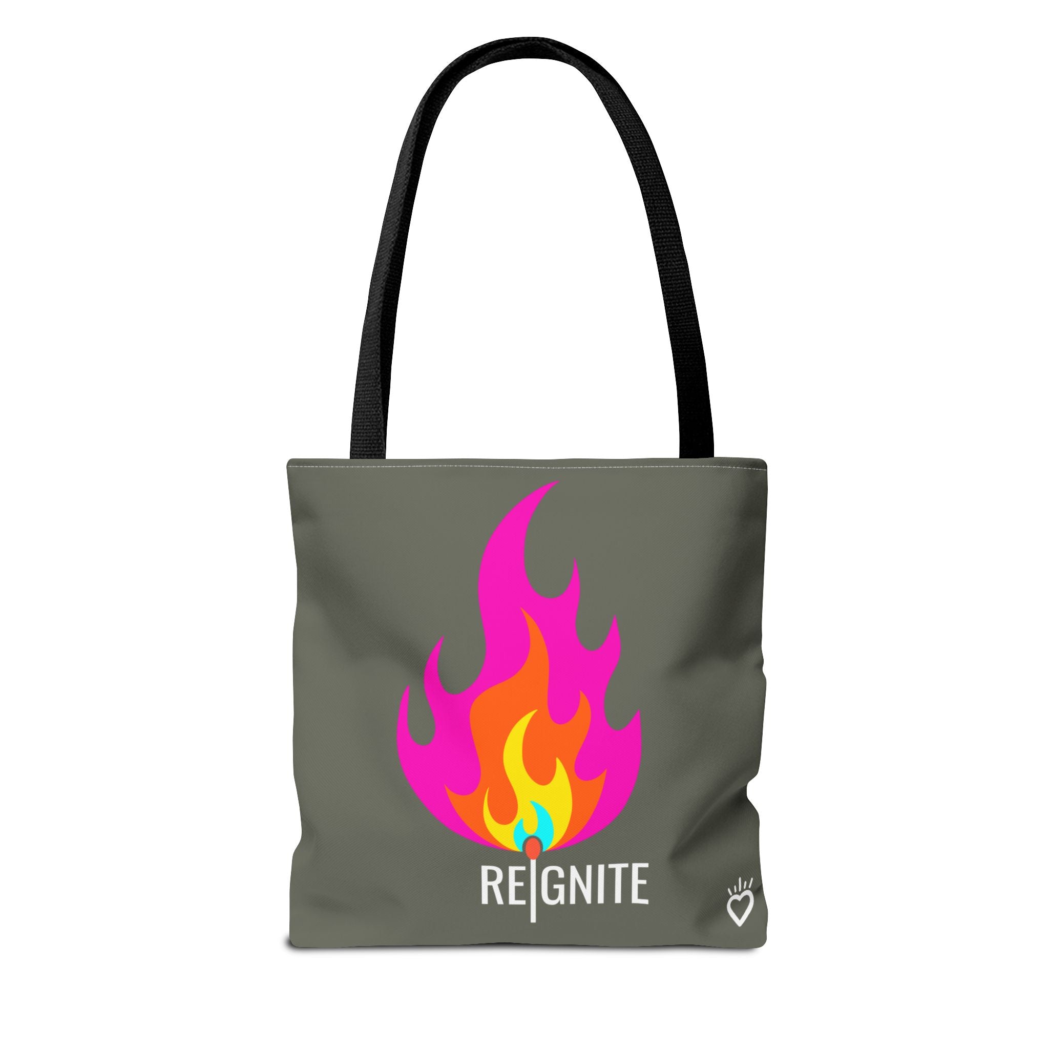 REIGNITE — Everyday Tote Bag | Bold Flame Design