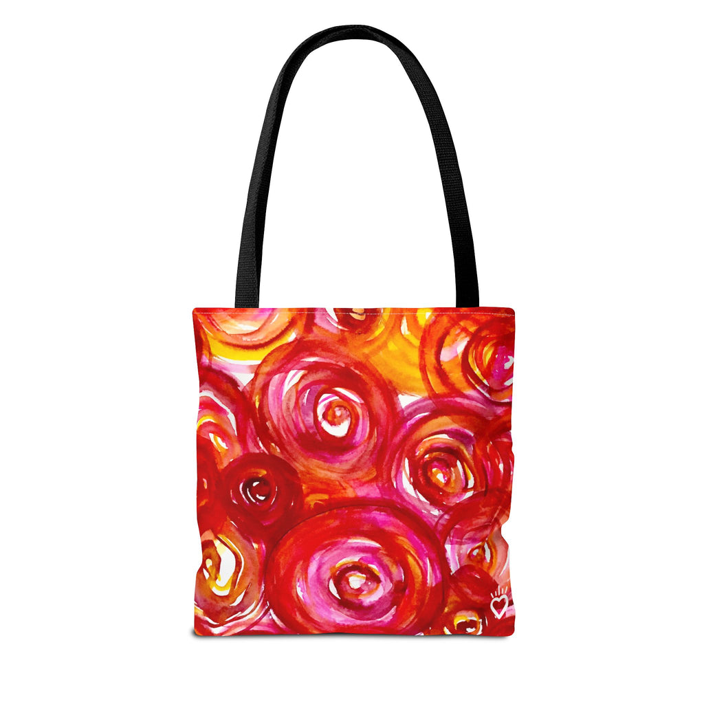 'Plucked' Floral Tote Bag – Vibrant Watercolor Pattern AOP