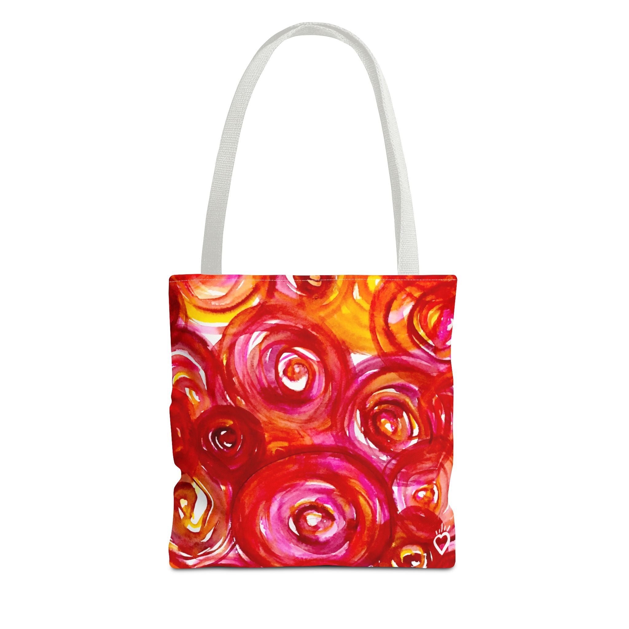 'Plucked' Floral Tote Bag – Vibrant Watercolor Pattern AOP