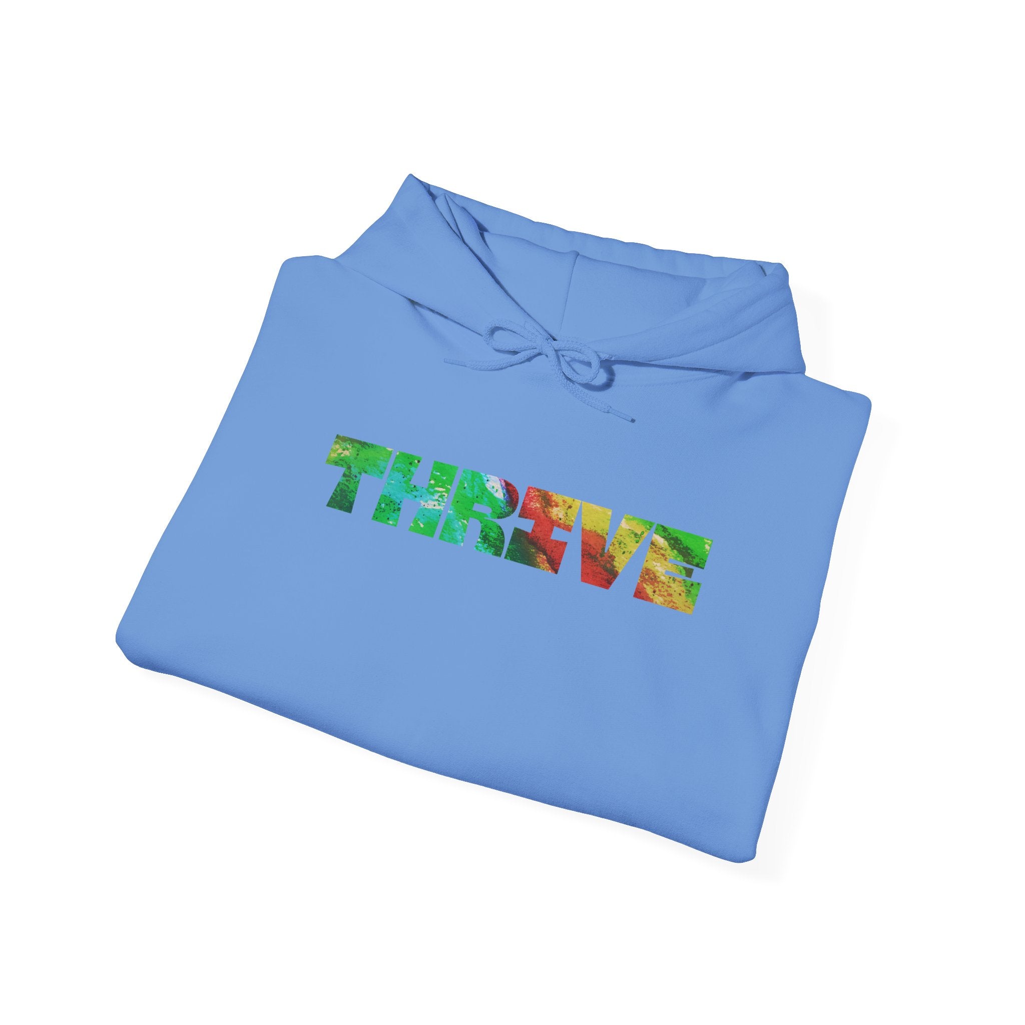 THRIVE — Cozy Hoodie | Bold Watercolor Design