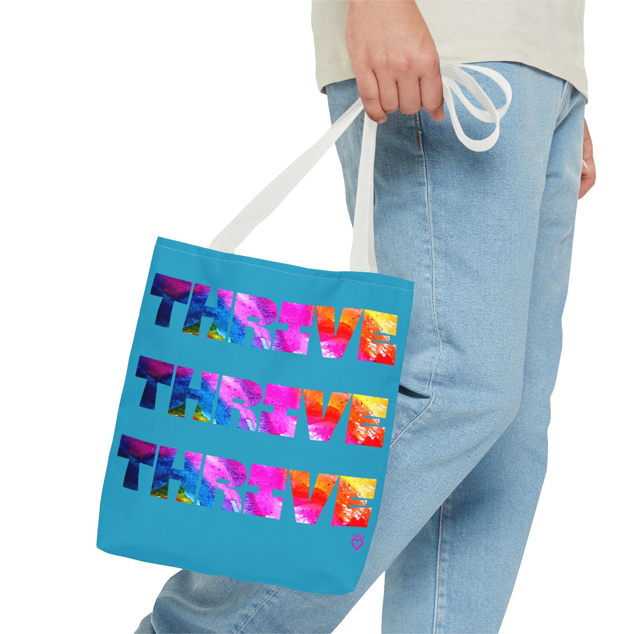 THRIVE — Everyday Tote Bag | Bold, Watercolor Statement