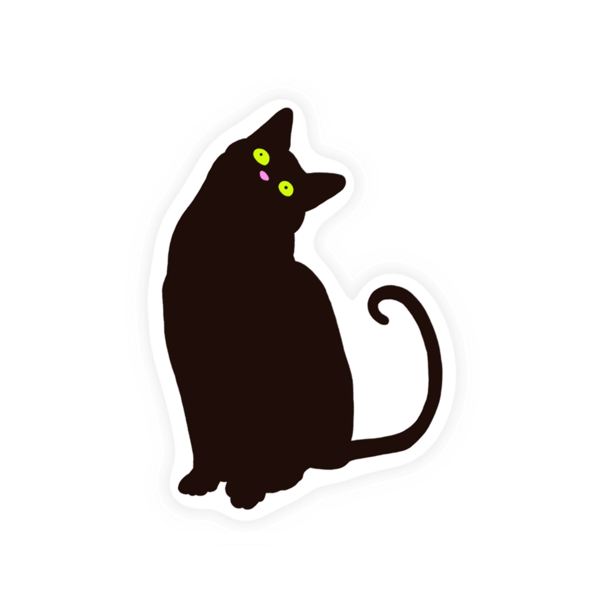 NO THOUGHTS, ONLY MAYHEM — Kiss-Cut Sticker | Funny Cat Vinyl