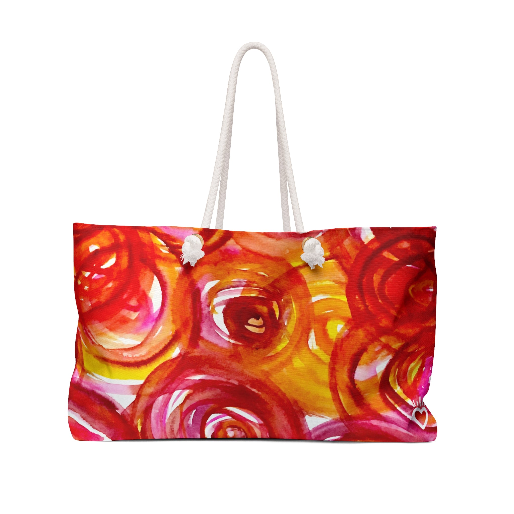 Plucked — All-Over Print Weekender Tote | Watercolor Floral Travel Bag