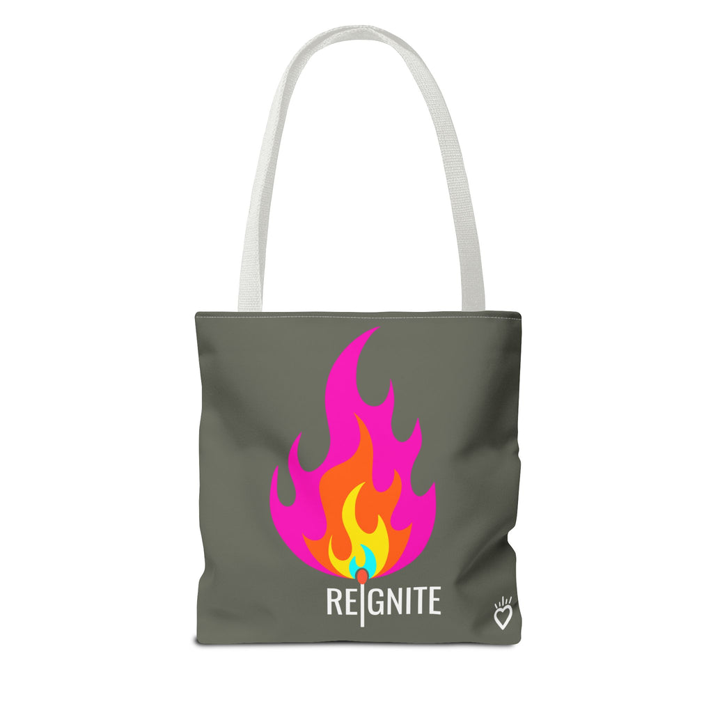 REIGNITE — Everyday Tote Bag | Bold Flame Design