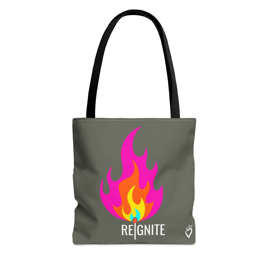 REIGNITE — Everyday Tote Bag | Bold Flame Design